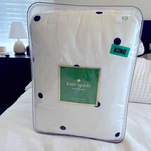 New Kate Spade Deco Dot King Comforter